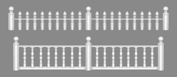 大理石栏杆，阳台栏杆或扶手。图片下载