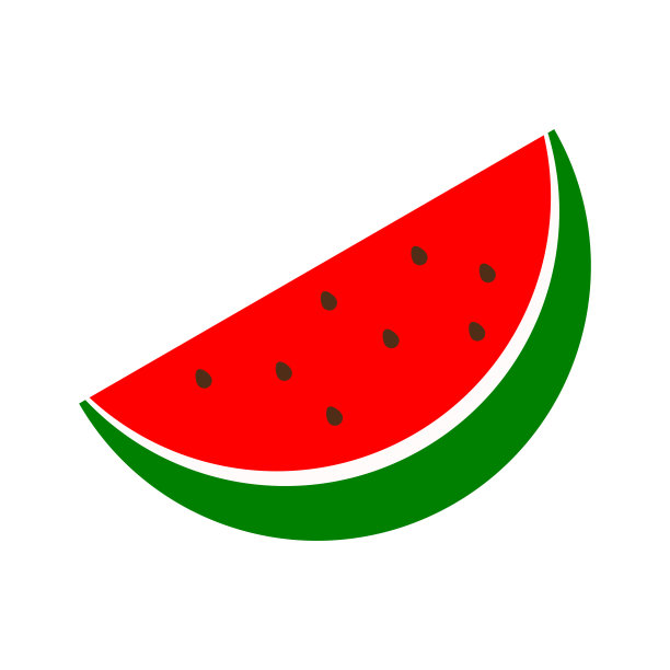 西瓜图标孤立在白色背景图片下载