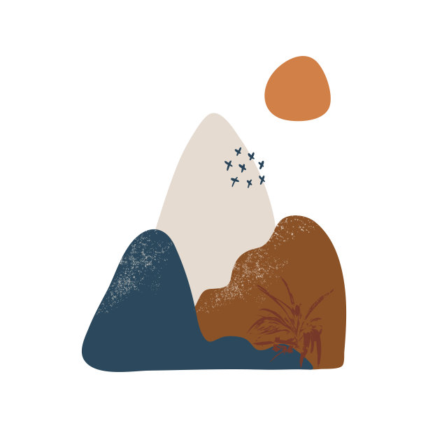 抽象花卉艺术矢量叶背景。手绘的叶子图片下载