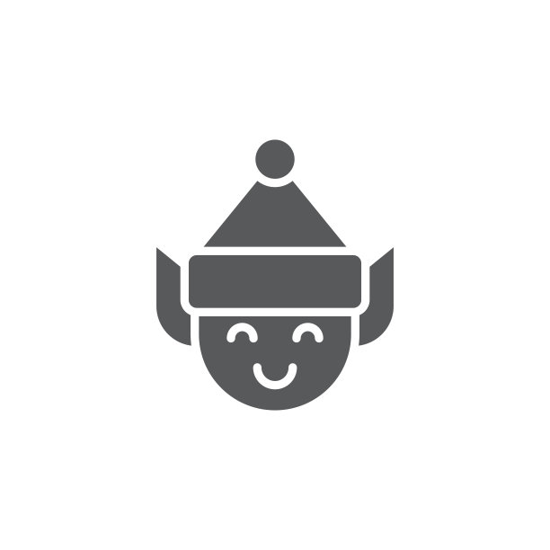 精灵矢量图标符号孤立在白色背景图片下载