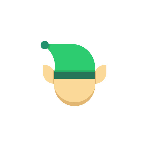 精灵矢量图标符号孤立在白色背景图片下载