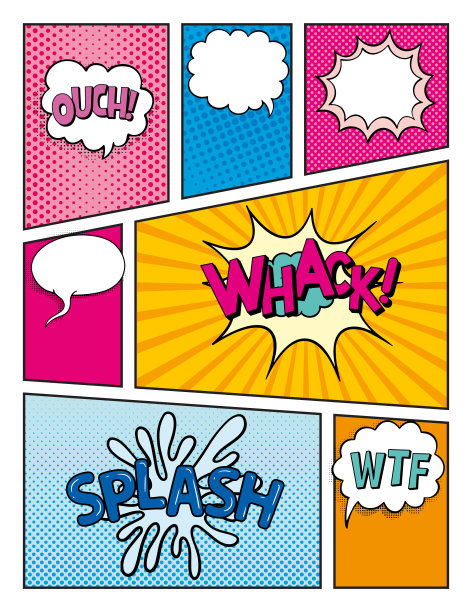 漫画书的页面图片下载