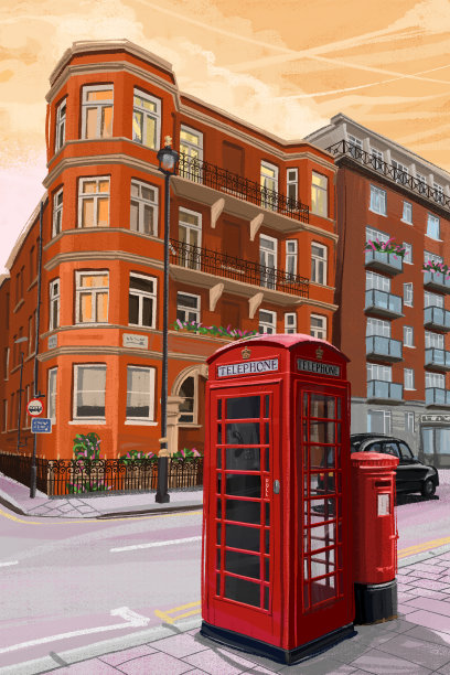 在伦敦的大街上素材图片