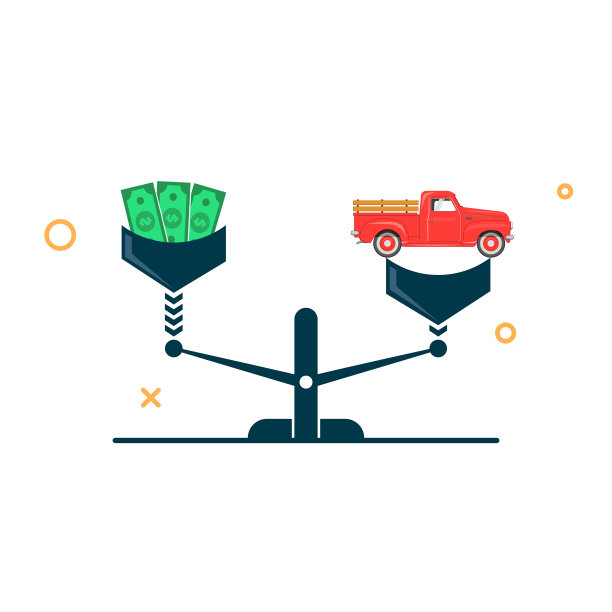 汽车和钱的天平汽车价格概念车是图片下载