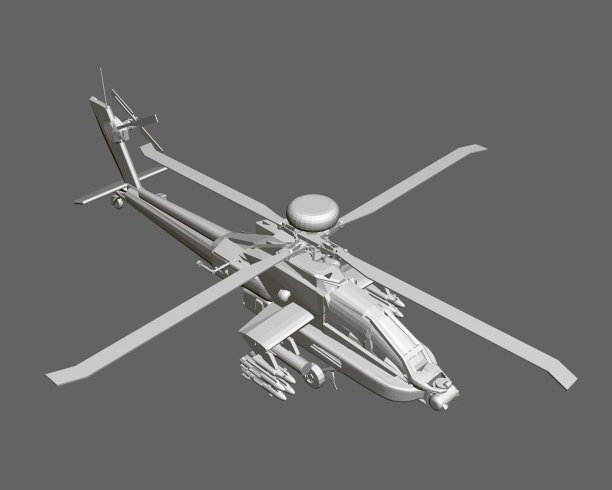详细战斗直升机多边形直升机图片下载