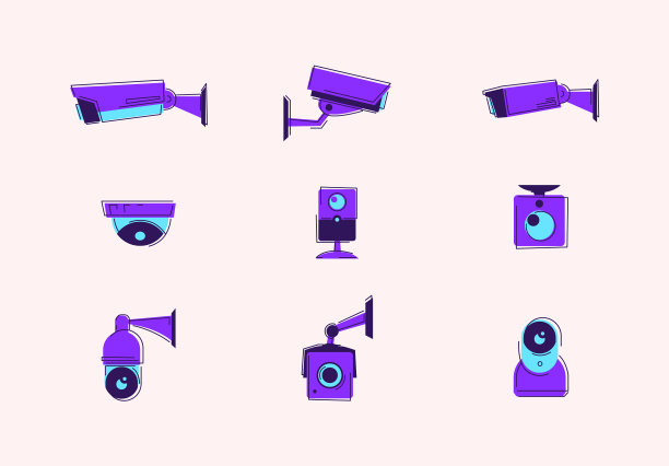 设置闭路电视监控摄像头图片下载