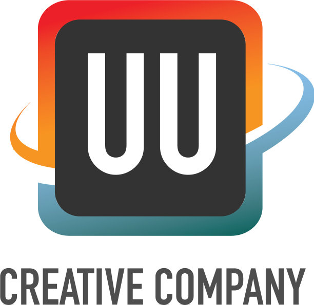 首字母uv swoosh创意设计标志图片下载