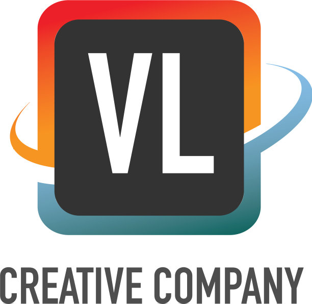 字母VL飞扬创意设计logo图片下载
