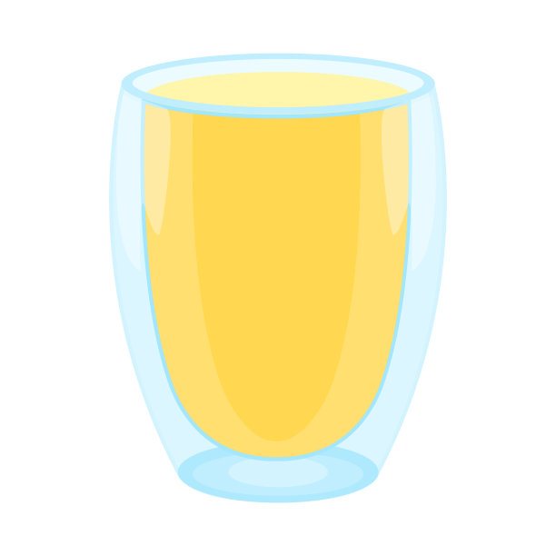 孤立的对象果汁和玻璃图标web图片下载