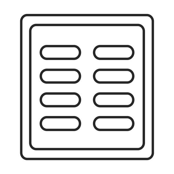 通风格栅iconoutlineline图片下载