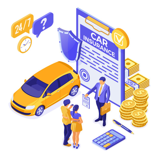 汽车保险等距概念图片下载