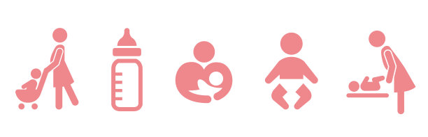 婴儿车图标婴儿推矢量图片下载