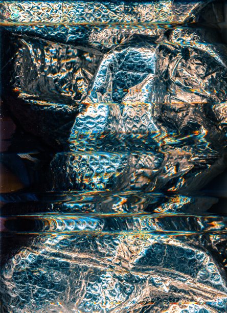 抽象箔背景气泡膜纹理图片下载