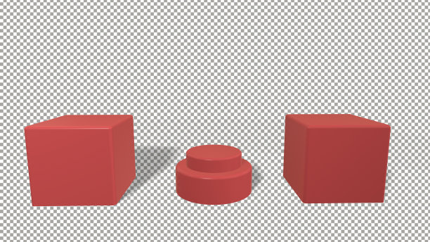 3d渲染图片彩色孤立在白色背景图片下载