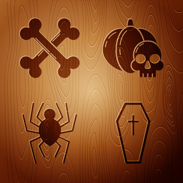 置棺材与基督交叉的骨头图片下载