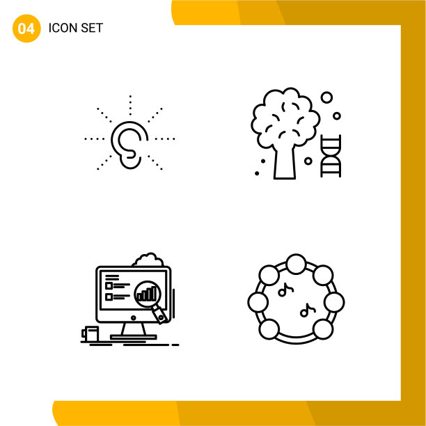 图标设置线条样式图标包轮廓符号图片下载