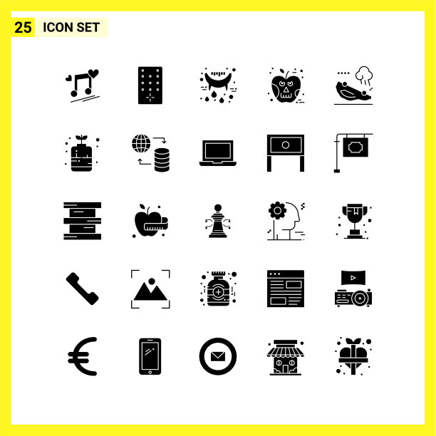 图标设置简单的固体符号符号标志上图片下载