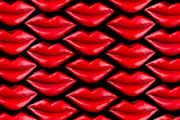 巧克力的嘴唇糖果。图片下载