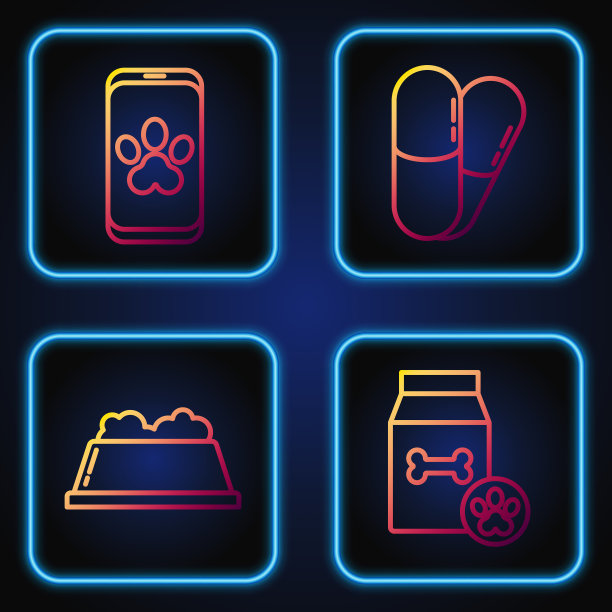 设宠物食品袋为宠物食品碗图片下载