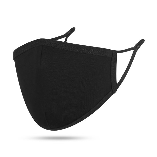 空白黑色棉可重复使用布口罩孤立在白色背景。前视图。空的外科口罩模型。清除模板和品牌的保护面罩。图片下载