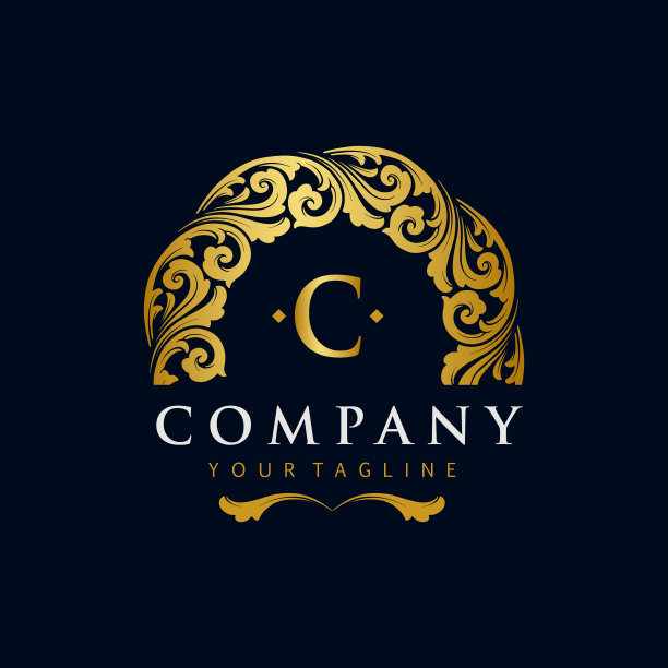 最佳黄金标志饰品奢侈品为您的公司独家业务图片下载