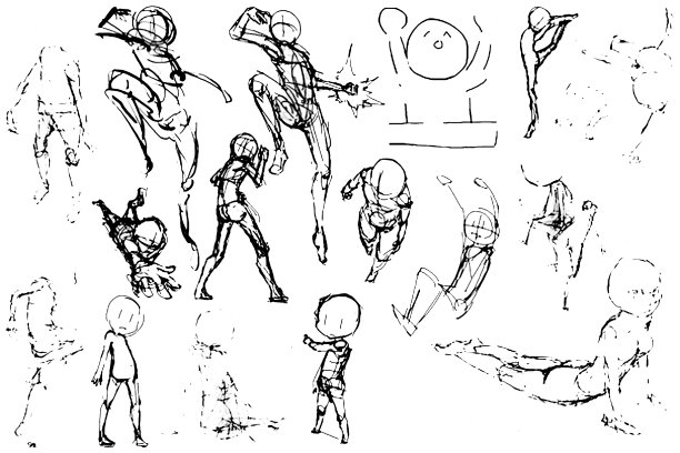 绘制女性身体教程。画人体，一步一步教训。图片下载