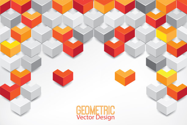 业务模板与几何形状的背景图片下载
