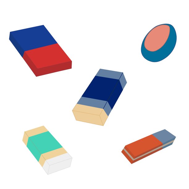 橡皮平色矢量插图。橡皮。图片下载