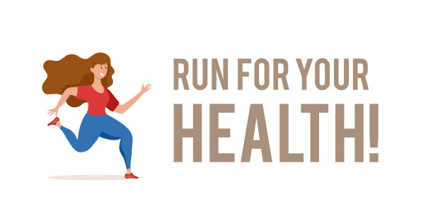 跑步女孩矢量插图在可爱的彩色卡通平面风格。图片下载