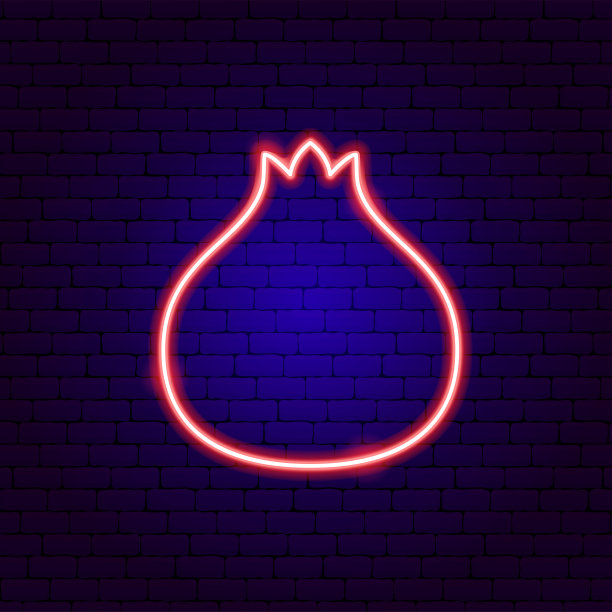 石榴霓虹灯图片下载