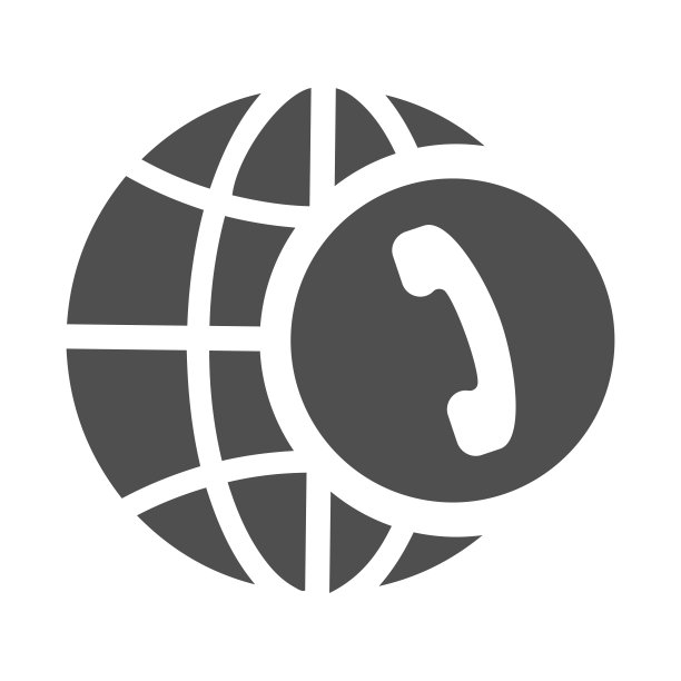 全球商业或通信灰色图标图片下载