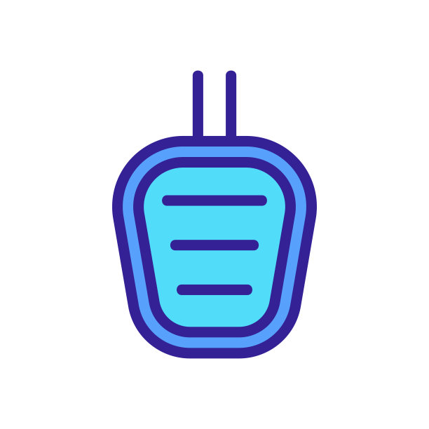 汽车踏板图标矢量轮廓插图图片下载