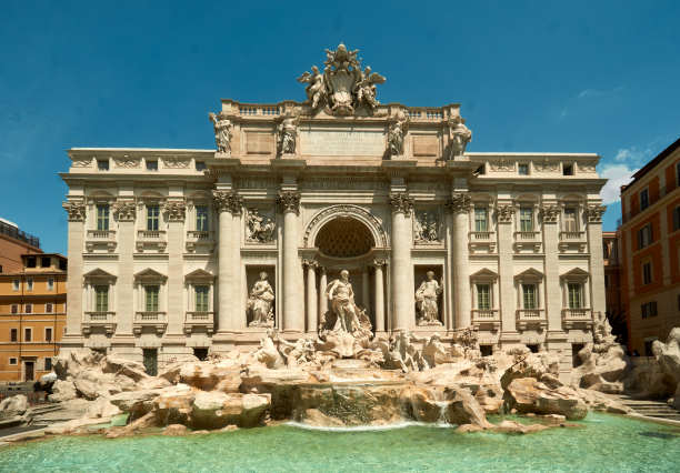在罗马的特莱维丰塔纳图片下载