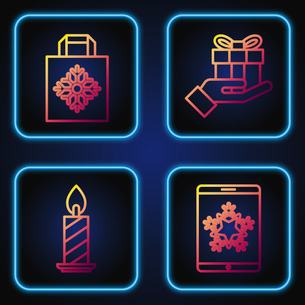 在智能手机和雪花上设定圣诞线图片下载