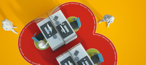 新冠肺炎后办公设计图片下载