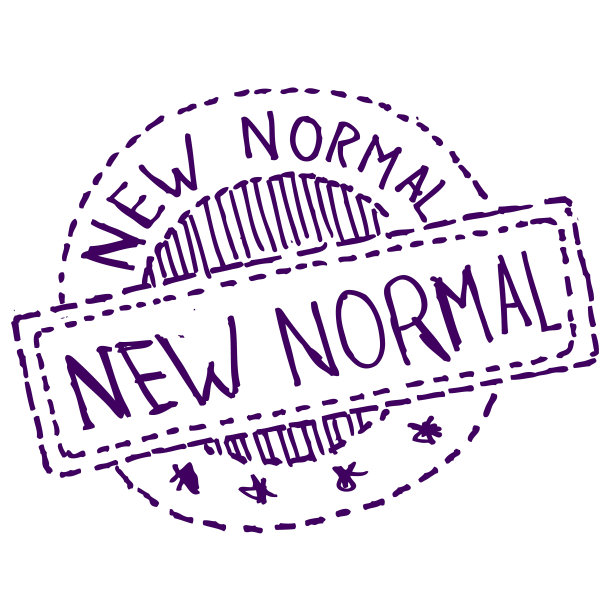 新常态，新冠肺炎后，邮票涂鸦图片下载