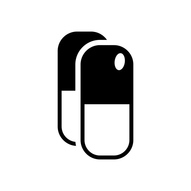 胶囊图标设计矢量模板图片下载