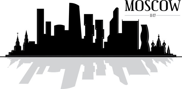 莫斯科城市轮廓图片下载