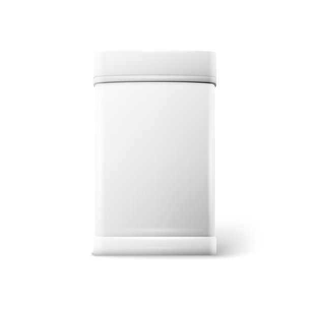 白色方形锡包茶咖啡干制品图片下载