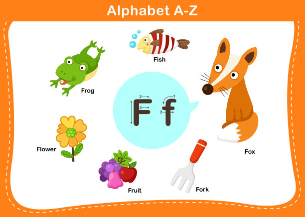 字母F向量图片下载