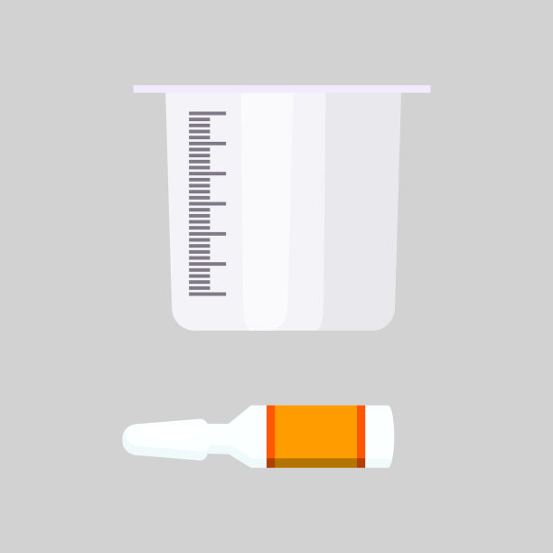 装有天平和安瓿的医疗容器图片下载