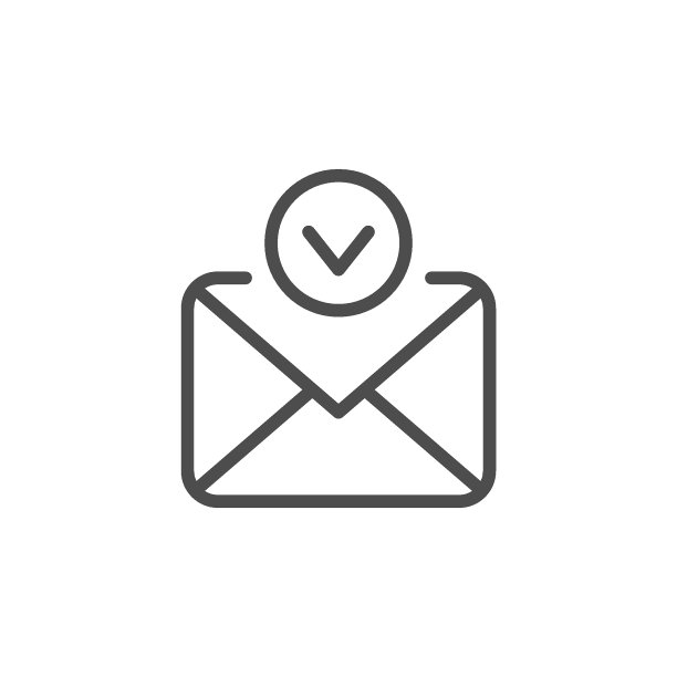 已批准的消息线性轮廓图标图片下载