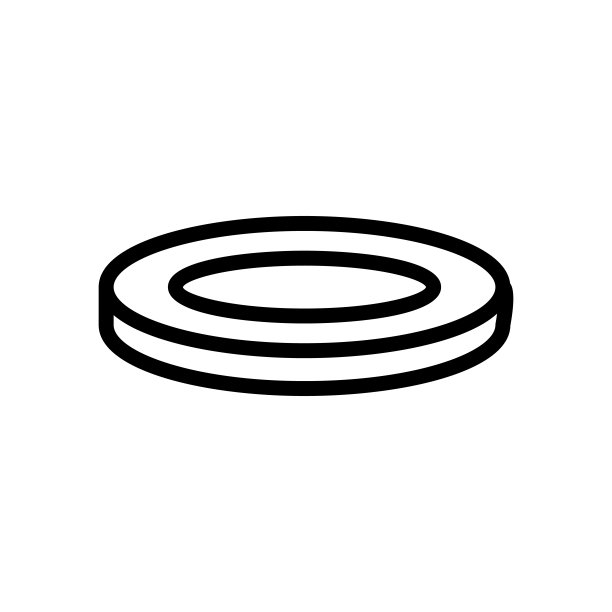 瑜伽垫在圆形的图标矢量轮廓插图图片下载