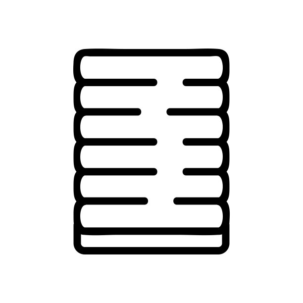 瑜伽垫的运动图标矢量大纲插图图片下载