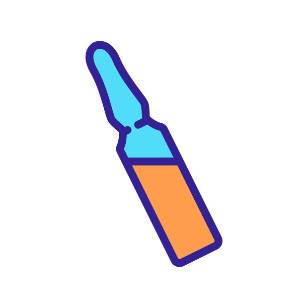 血清胶囊图标矢量大纲插图图片下载