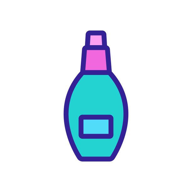 芳香血清喷雾图标矢量轮廓插图图片下载