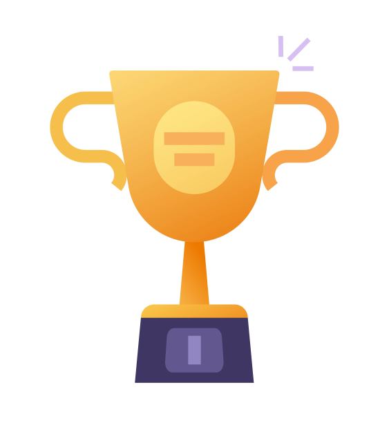 优胜者金杯第一名奖向量或冠军奖成就奖励金杯扁平卡通图标孤立图片下载