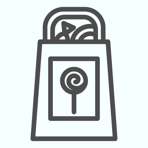 糖果袋糖果线图标包满图片下载