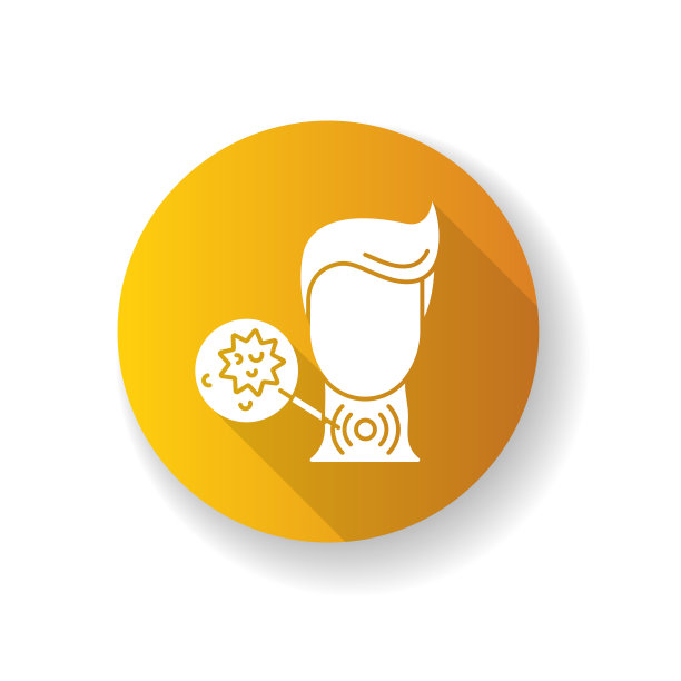 白喉RGB颜色图标。传染性传染病，危险的口腔感染。医疗诊断、保健和医药。喉咙痛，呼吸困难。剪影RGB彩色插图图片下载