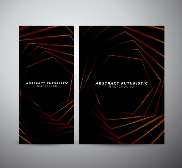 抽象背景与六边形。未来主义旗帜背景，抽象艺术墙纸。图片下载